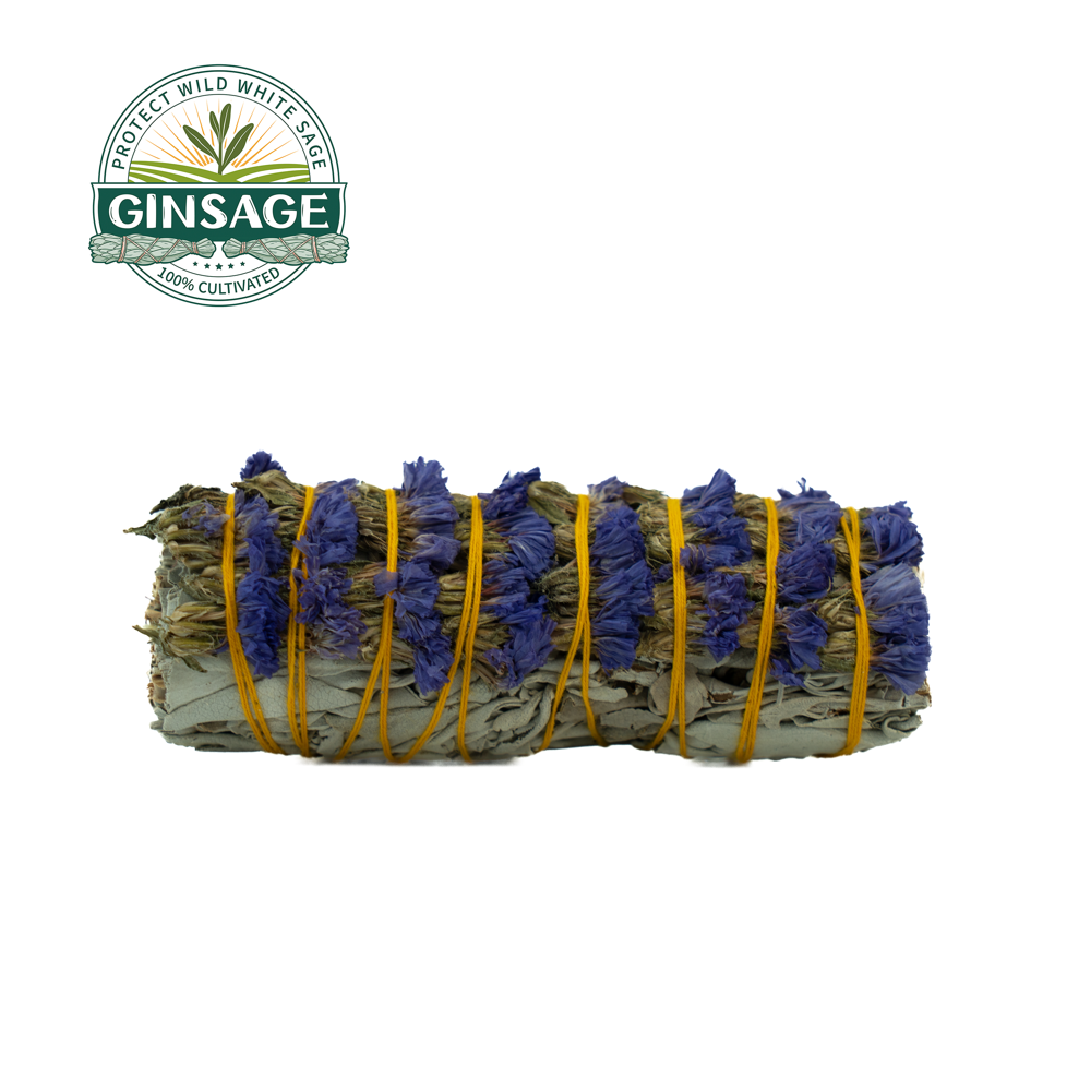 Myosotis & White Sage Smudge Stick 4 INCH 37G/PIECES