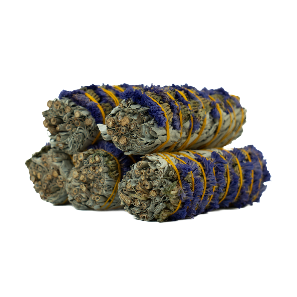 Myosotis & White Sage Smudge Stick 4 INCH 37G/PIECES