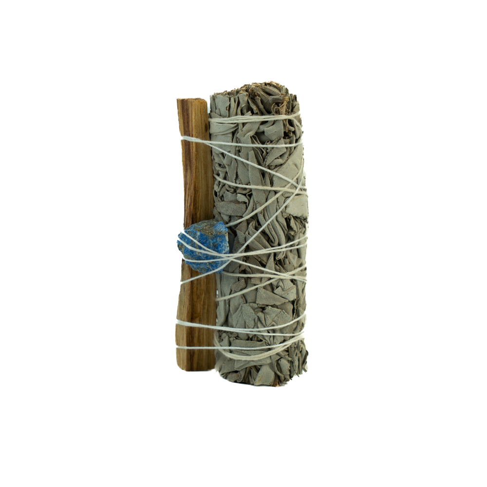 Lapis Lazuli & White Sage & Palo Santo Smudge Stick 4 INCH 53G/PIECES